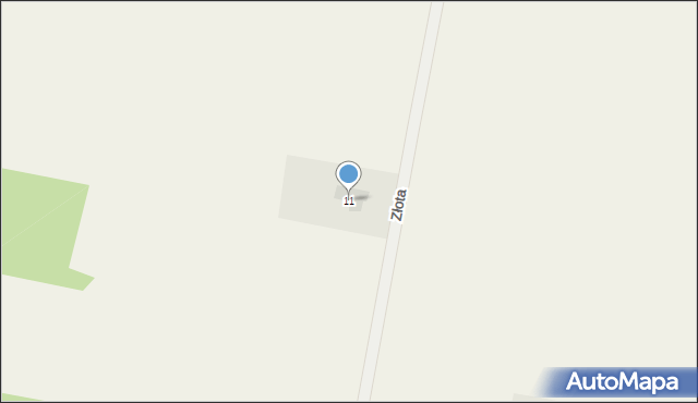 Gołąbek, Złota, 11, mapa Gołąbek