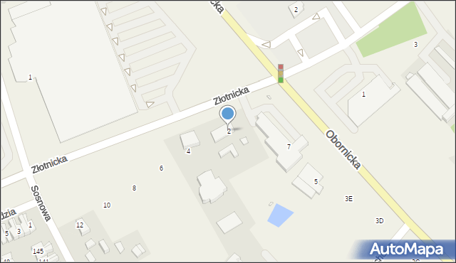 Jelonek, Złotnicka, 2, mapa Jelonek