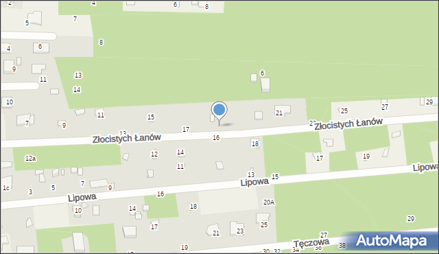 Jeziórko, Złocistych Łanów, 19, mapa Jeziórko