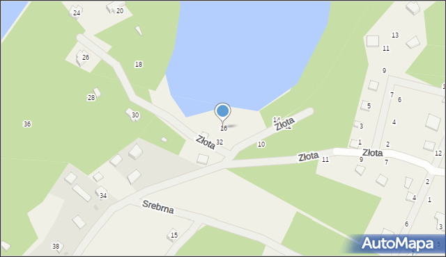 Kamień, Złota, 16, mapa Kamień
