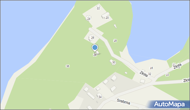 Kamień, Złota, 28, mapa Kamień