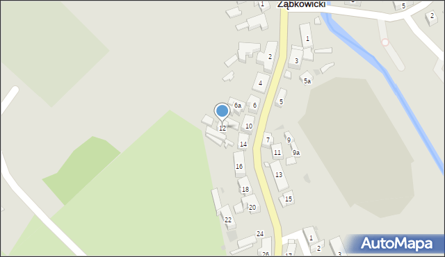 Kamieniec Ząbkowicki, Złotostocka, 12, mapa Kamieniec Ząbkowicki