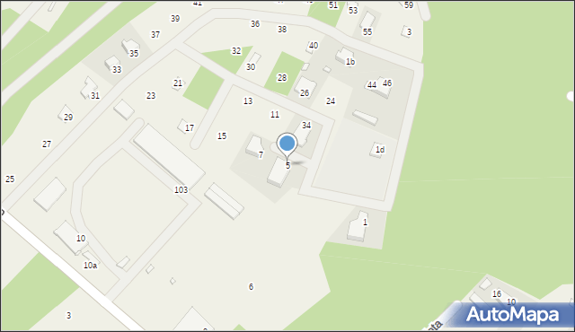 Kobyla Góra, Złocha Edwarda, 5, mapa Kobyla Góra