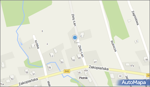 Kocoń, Złoty Łan, 1, mapa Kocoń