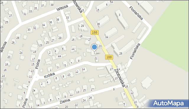 Krajenka, Złotowska, 23a, mapa Krajenka