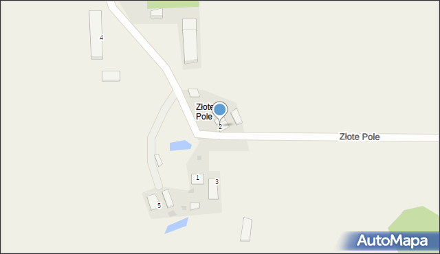 Leśny Rów, Złote Pole, 2, mapa Leśny Rów