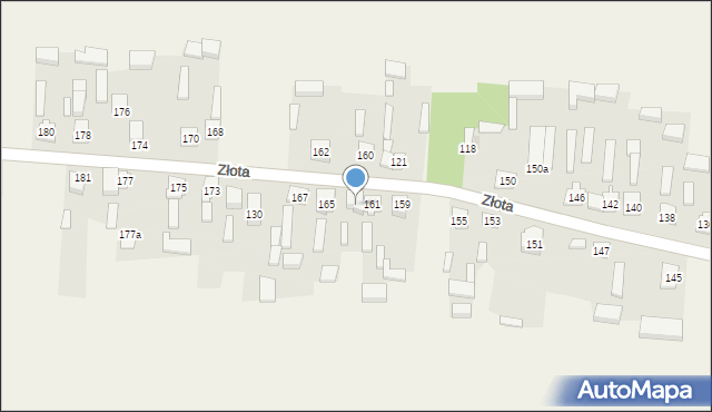 Łuszczanowice, Złota, 163, mapa Łuszczanowice