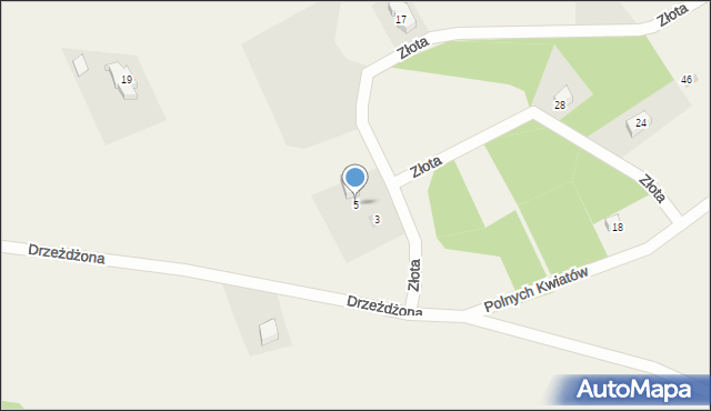 Mechowo, Złota, 5, mapa Mechowo