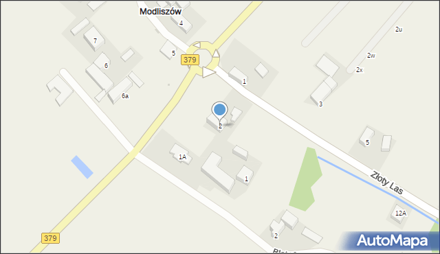 Modliszów, Złoty Las, 2, mapa Modliszów