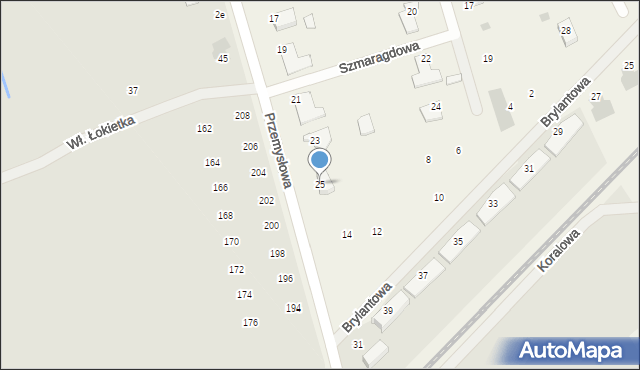 Nowa Wieś, Złota, 25, mapa Nowa Wieś