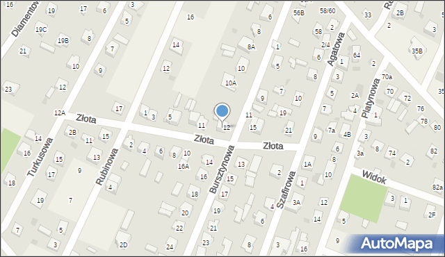 Nowe Pieścirogi, Złota, 13, mapa Nowe Pieścirogi