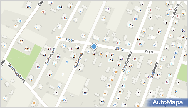 Nowe Pieścirogi, Złota, 4, mapa Nowe Pieścirogi