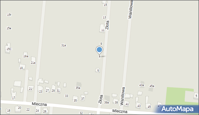 Orzesze, Złota, 7, mapa Orzesze