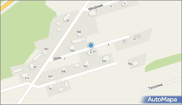 Piotrowice, Złota, 4, mapa Piotrowice
