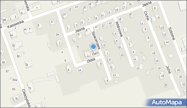 Pogwizdów, Złota, 13A, mapa Pogwizdów