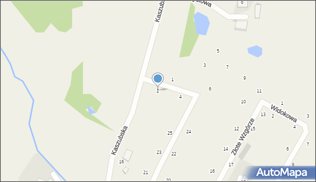 Rąb, Złote Wzgórze, 2, mapa Rąb