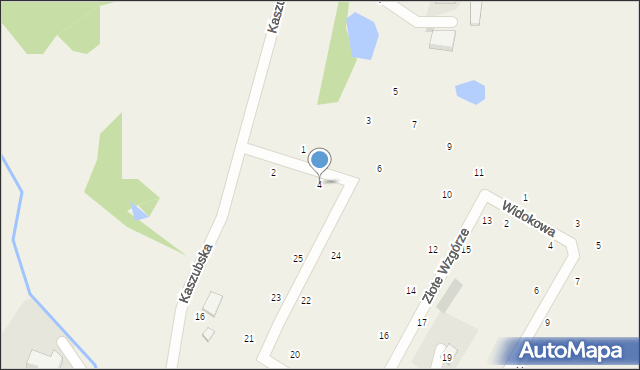 Rąb, Złote Wzgórze, 4, mapa Rąb