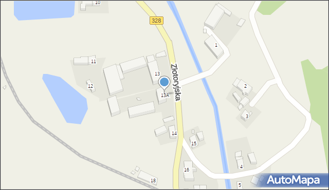 Sędziszowa, Złotoryjska, 13A, mapa Sędziszowa