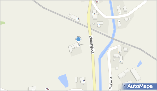 Sędziszowa, Złotoryjska, 19, mapa Sędziszowa