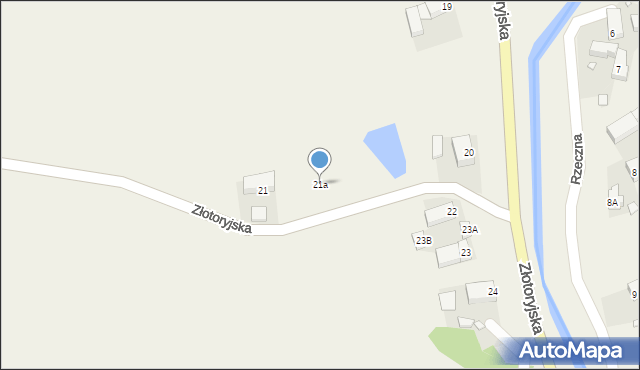Sędziszowa, Złotoryjska, 21a, mapa Sędziszowa