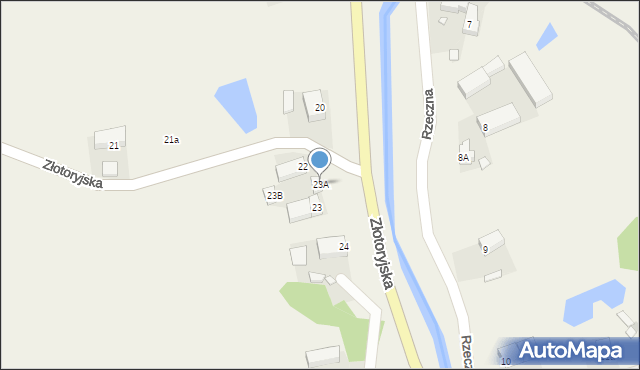 Sędziszowa, Złotoryjska, 23A, mapa Sędziszowa