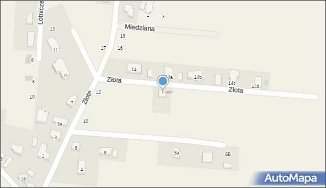 Siemianice, Złota, 12a, mapa Siemianice