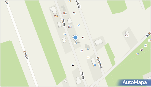 Stefanówka, Złota, 19, mapa Stefanówka