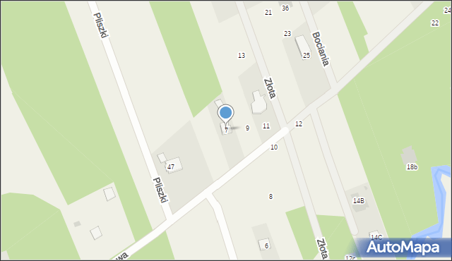 Stefanówka, Złota, 7, mapa Stefanówka