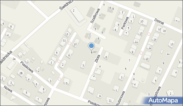 Tyniec Mały, Złota, 5, mapa Tyniec Mały