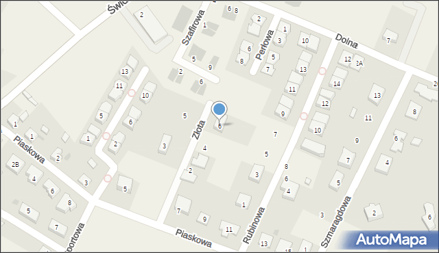 Tyniec Mały, Złota, 6, mapa Tyniec Mały