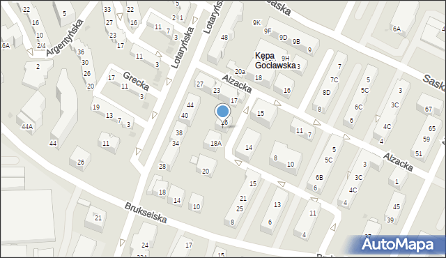 Warszawa, Złoczowska, 18, mapa Warszawy