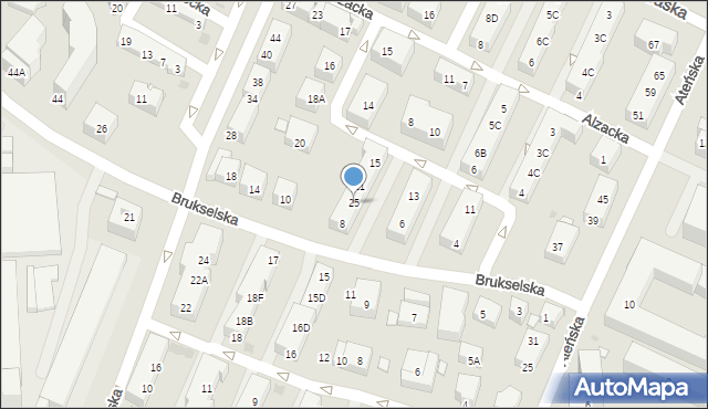 Warszawa, Złoczowska, 25, mapa Warszawy