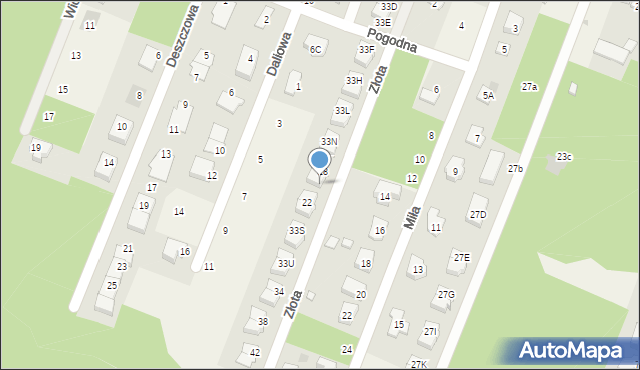 Wieliszew, Złota, 20, mapa Wieliszew