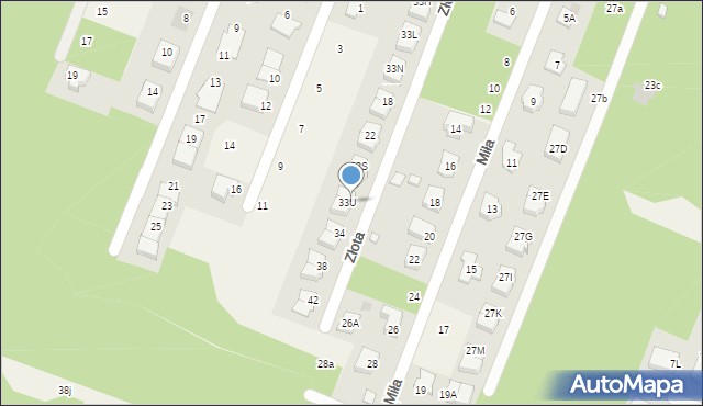 Wieliszew, Złota, 30, mapa Wieliszew