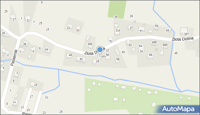 Wola Filipowska, Złota Dolina, 54, mapa Wola Filipowska