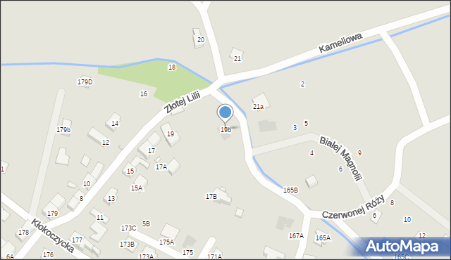 Wrocław, Złotej Lilii, 19b, mapa Wrocławia