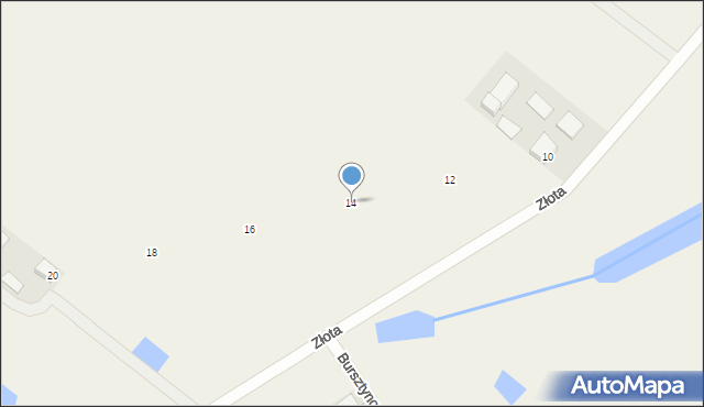 Załęże Duże, Złota, 14, mapa Załęże Duże
