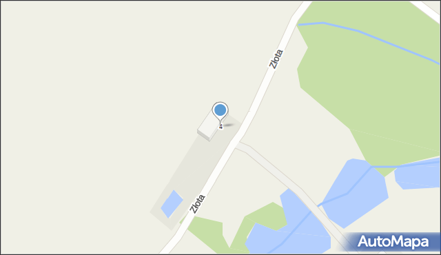 Załęże Duże, Złota, 4, mapa Załęże Duże