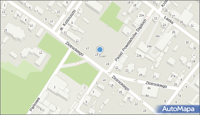 Zduńska Wola, Złotnickiego Stefana, 17, mapa Zduńska Wola