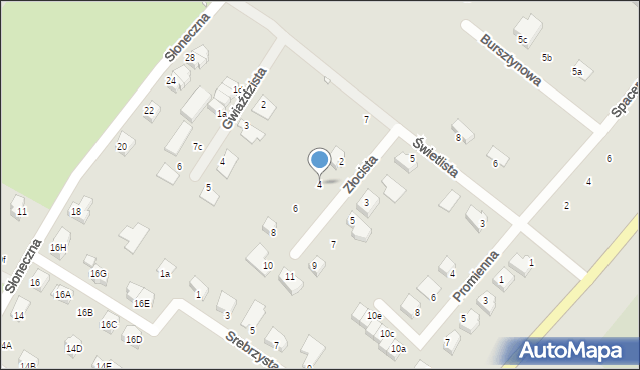 Zgorzelec, Złocista, 4, mapa Zgorzelec
