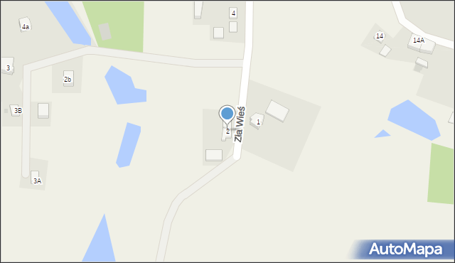Zła Wieś, Zła Wieś, 2, mapa Zła Wieś