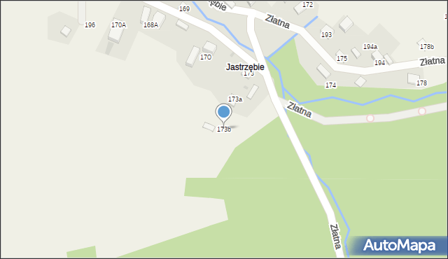 Złatna, Złatna, 173b, mapa Złatna