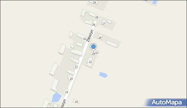Zleszyn, Zleszyn, 23, mapa Zleszyn