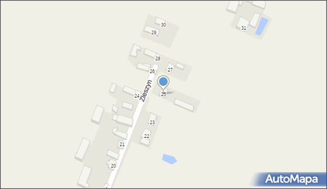 Zleszyn, Zleszyn, 25, mapa Zleszyn