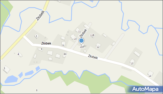 Żłobek, Żłobek, 11A, mapa Żłobek