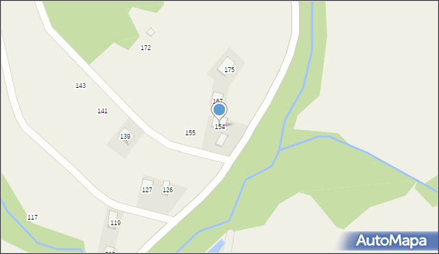 Złockie, Złockie, 154, mapa Złockie
