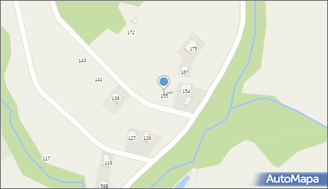 Złockie, Złockie, 155, mapa Złockie