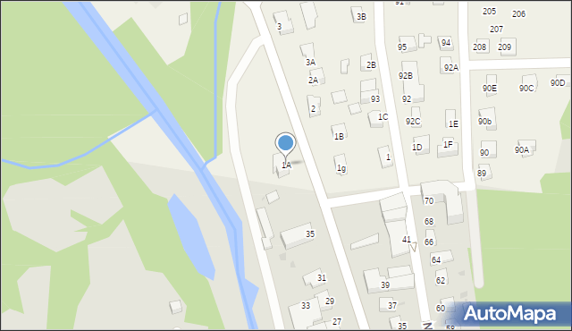 Złockie, Złockie, 1A, mapa Złockie