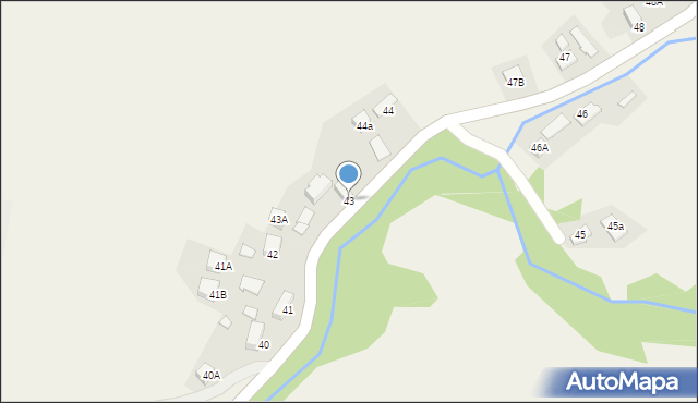 Złockie, Złockie, 43, mapa Złockie