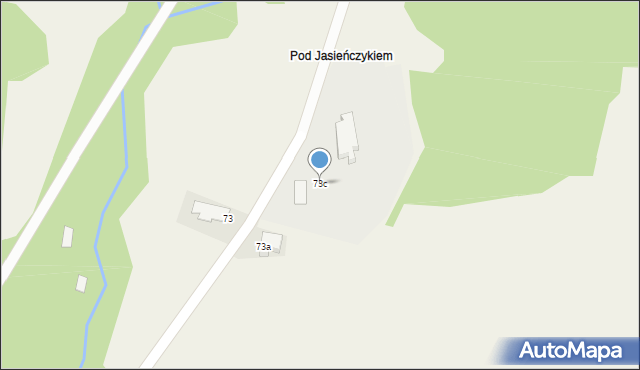 Złockie, Złockie, 73c, mapa Złockie